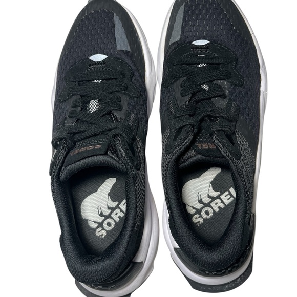 SOREL Kinetic RNEGD Black and White‎ Women's Sneakers Sz 8 - Picture 5 of 9